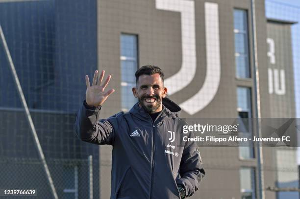 Carlos Tevez during the Primavera 1 match between Juventus U19 and Hellas Verona U19 at Juventus Center Vinovo on April 05, 2022 in Vinovo, Italy.