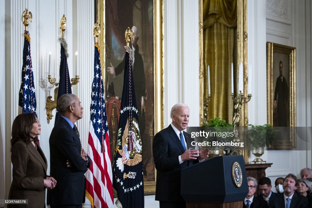 President Biden And Former President Obama Deliver Remarks On Affordable Care Act