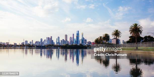 Melbourne skyline at the 2022 Australian Formula 1 Grand Prix on 6th April 2022