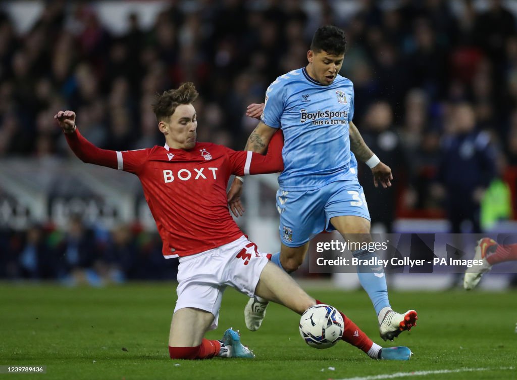 Nottingham Forest v Coventry City - Sky Bet Championship - The City Ground