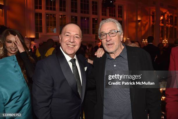 Tommy Mottola and Robert De Niro attend Clive's Milestone Birthday Gala on April 6, 2022 at Cipriani South Street in New York City.