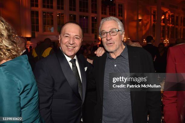 Tommy Mottola and Robert De Niro attend Clive's Milestone Birthday Gala on April 6, 2022 at Cipriani South Street in New York City.
