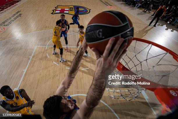 Alex Abrines, #21 of FC Barcelona in action during the Turkish Airlines EuroLeague Regular Season Round 34 match between FC Barcelona and Maccabi...