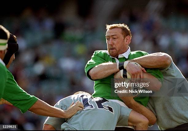 Trevor Brennan of Ireland in action during a match against New South Wales Waratahs in Sydney. \ Mandatory Credit: Nick Wilson /Allsport