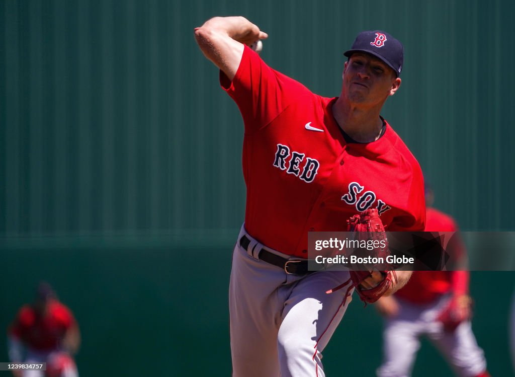 Boston Red Sox Starting Pitcher Nick Pivetta Pitching During The boston-red-sox-starting-pitcher-nick-pivetta-pitching-during-the
