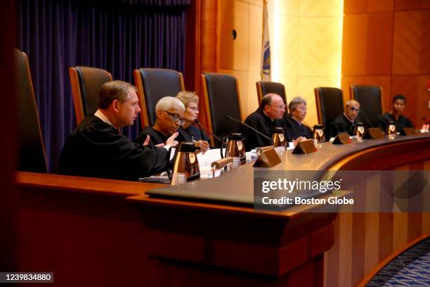 Questioning Justice Frank Gaziano Photos and Premium High Res Pictures - Getty Images