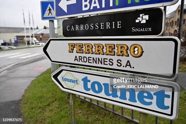 Illustration picture shows the Ardennes Ferrero factory in Arlon, Friday 08 April 2022. Chocolate maker Ferrero asks to bring its famous Kinder...