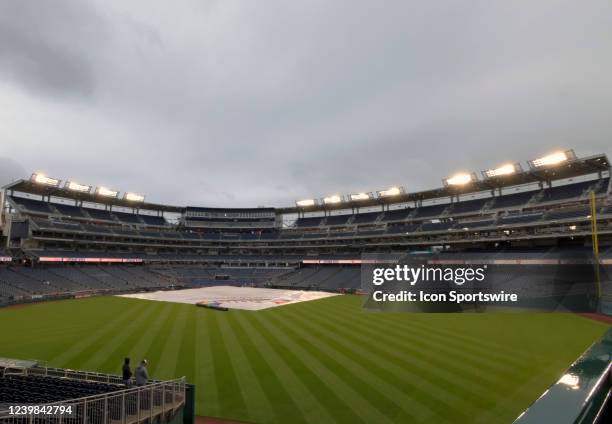 The start of the opening day game of the New York Mets versus the Washington Nationals on April 7, 2022 at Nationals Park in Washington, D.C. Is...