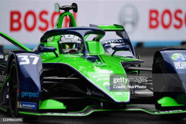 Nick Cassidy of Envision Racing Formula E Team drive his single-seater during free practice of Rome E-Prix, 3rd round of Formula E World Championship...