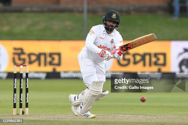 Tamim Iqbal of Bangladesh during day 2 of the 2nd ICC WTC2 Betway Test match between South Africa and Bangladesh at St George's Park on April 09,...