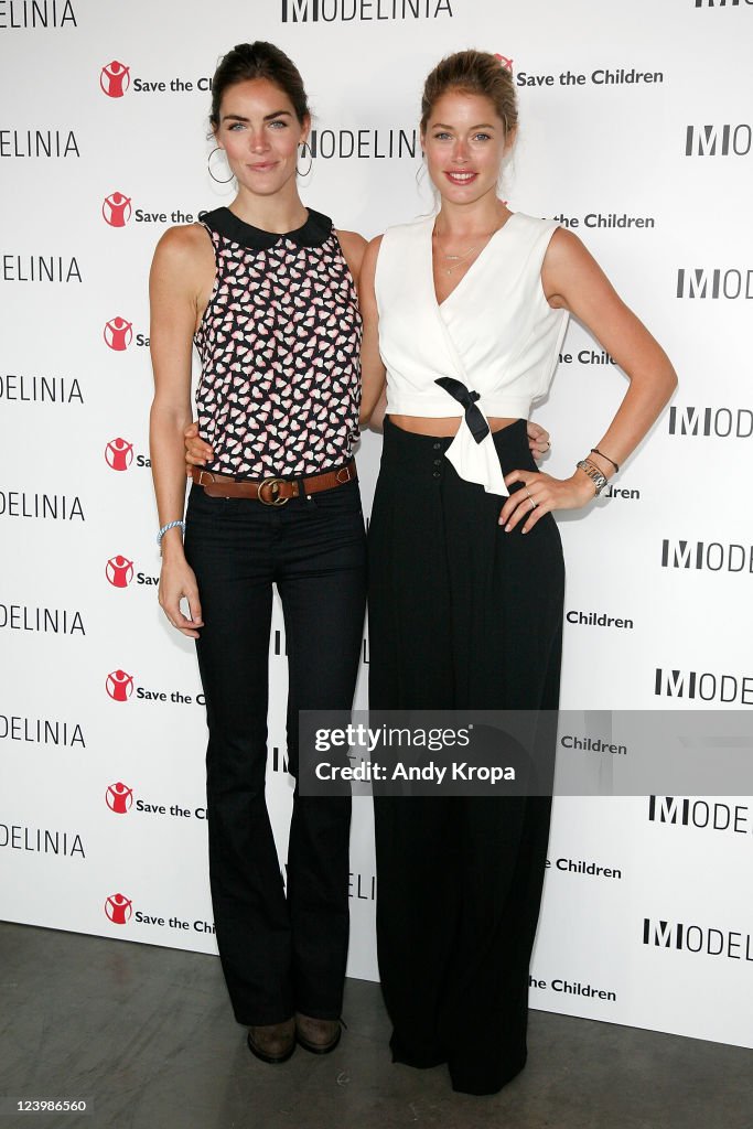 Hilary Rhoda and Doutzen Kroes attend the Modelinia Beautiful Friends ...