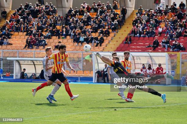 Gabriel during the Italian soccer Serie B match US Lecce vs SPAL on April 09, 2022 at the Stadio Via del Mare in Lecce, Italy