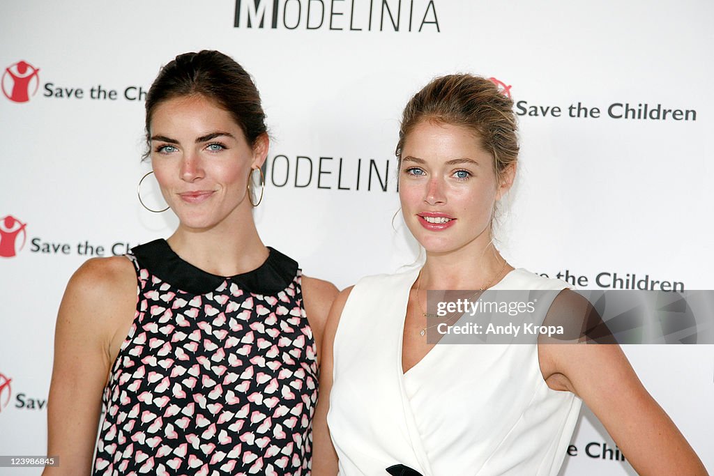 Hilary Rhoda and Doutzen Kroes attend the Modelinia Beautiful Friends ...