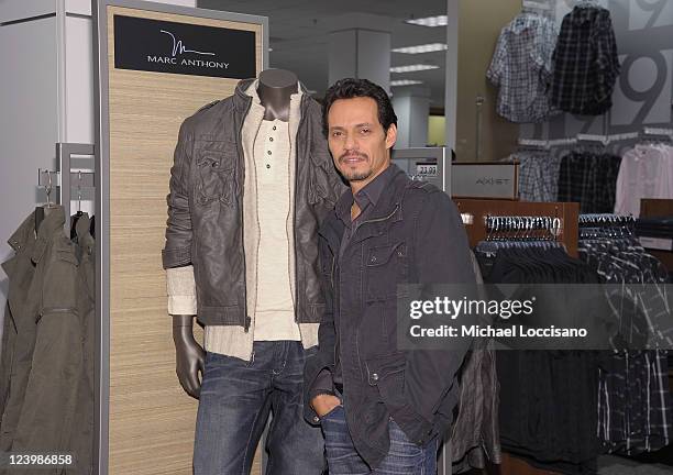 Singer Marc Anthony launches his Signature Collection at Kohl's on September 7, 2011 in Jersey City, New Jersey.