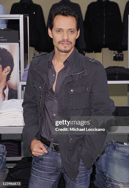 Singer Marc Anthony launches his Signature Collection at Kohl's on September 7, 2011 in Jersey City, New Jersey.