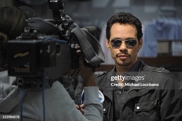 Singer Marc Anthony launches his Signature Collection at Kohl's on September 7, 2011 in Jersey City, New Jersey.