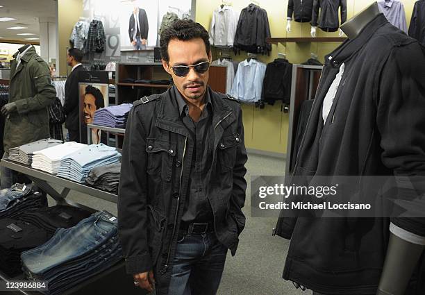 Singer Marc Anthony launches his Signature Collection at Kohl's on September 7, 2011 in Jersey City, New Jersey.