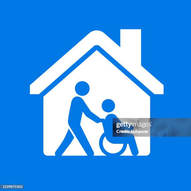 ilustrações de stock, clip art, desenhos animados e ícones de nursing home icon - lar de idosos