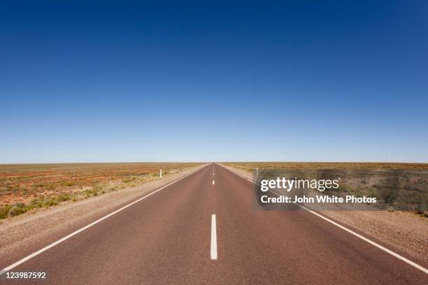 stuart highway,  woomera, australia - australian road stock pictures, royalty-free photos & images