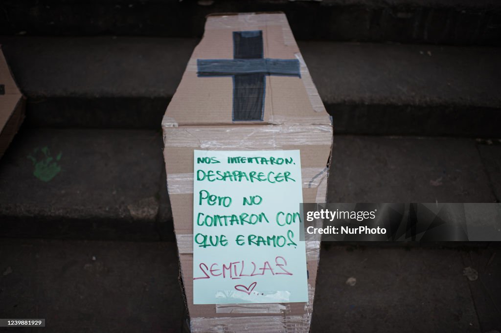 Embera Indigenous Protest In Bogota Against Violence In Colombia