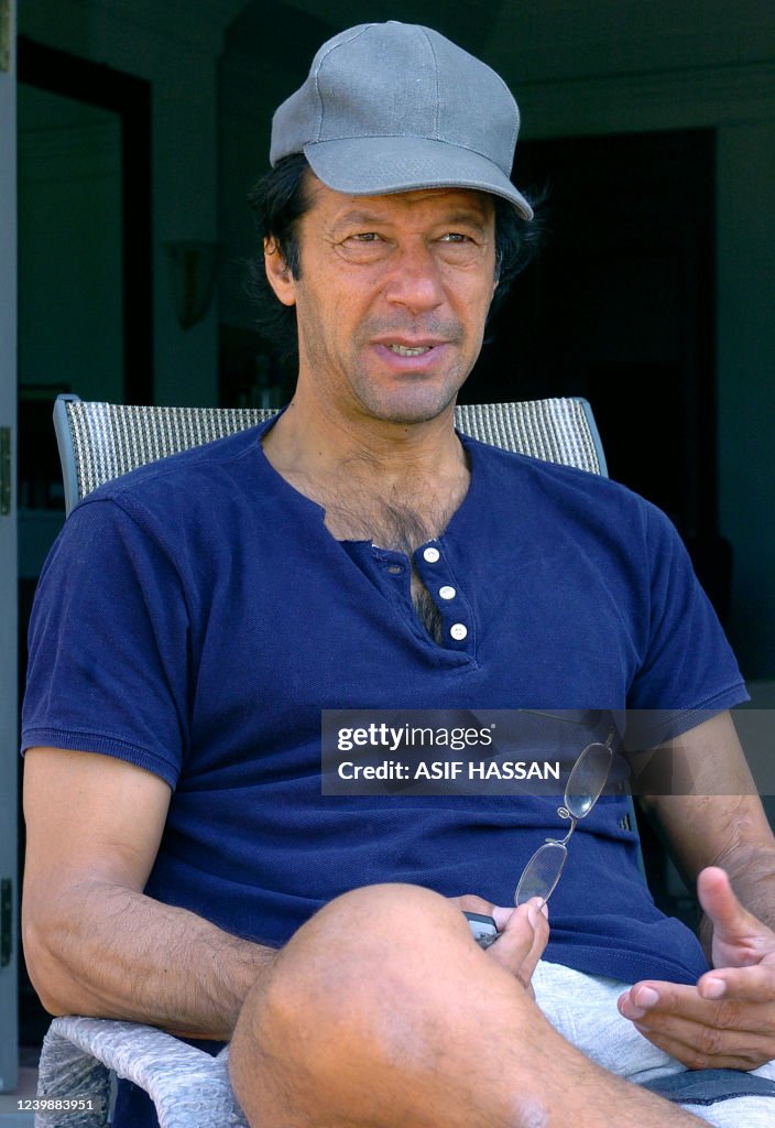 Imran R C Former Pakistan cricket great Imran Khan gives an interview 13... News ...