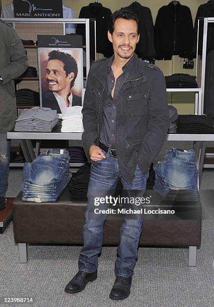 Singer Marc Anthony launches his Signature Collection at Kohl's on September 7, 2011 in Jersey City, New Jersey.