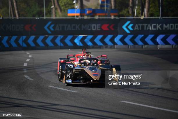 Antonio Felix Da Costa of DS Techeetah Formula E Team drive his single seater during qualifying of Day 2 of Rome E-Prix, 5th round of Formula E World...