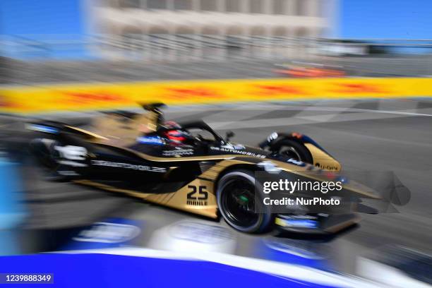 Jean-Eric Vergne of DS Techeetah Formula E Team drive his single seater during qualifying of Day 2 of Rome E-Prix, 5th round of Formula E World...