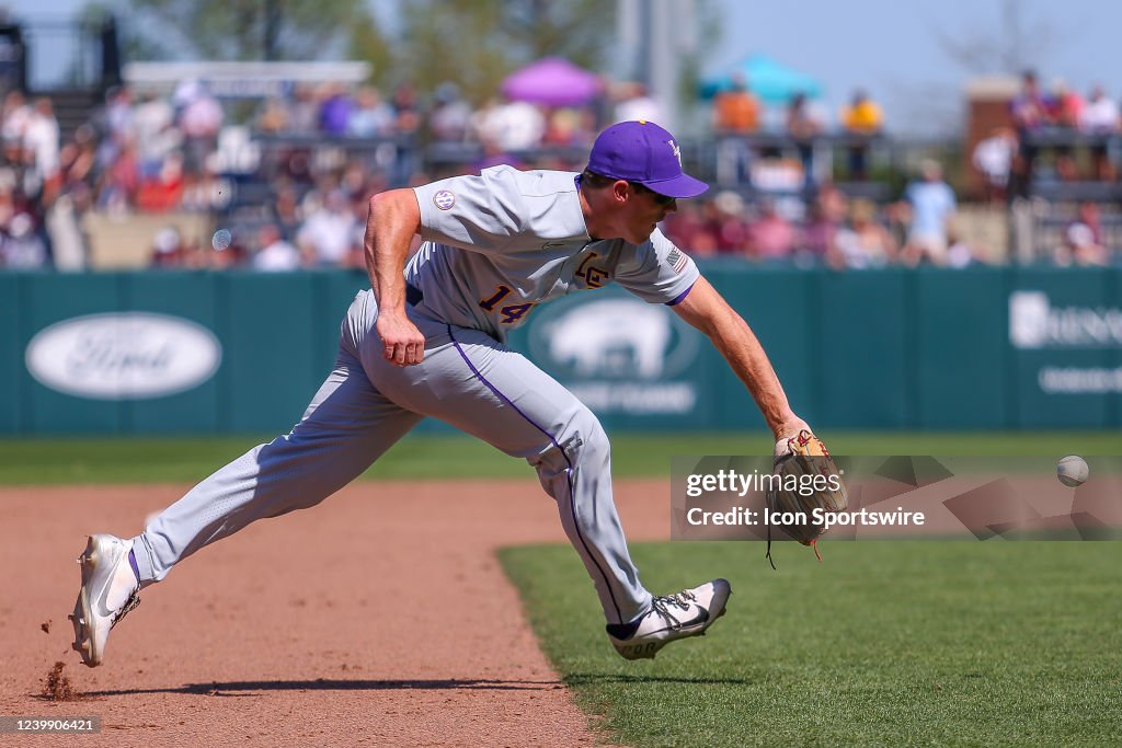 COLLEGE BASEBALL: APR 10 LSU at Mississippi State