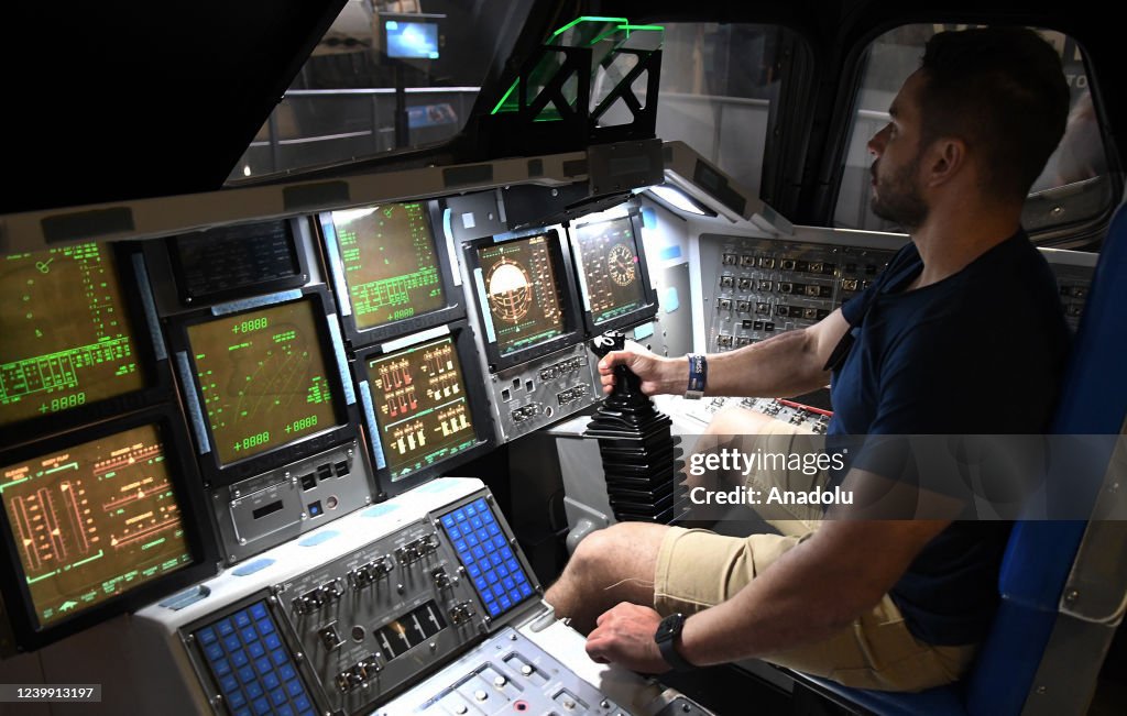 People visit space center in Florida ahead of "International Day of Human Space Flight"