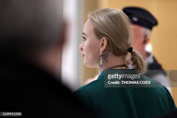 French young woman Mila arrives for a hearing in the so-called "Mila case" trial where six new defendants face charges of online harassment and death...