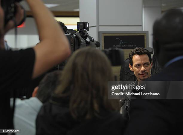 Singer Marc Anthony launches his Signature Collection at Kohl's on September 7, 2011 in Jersey City, New Jersey.