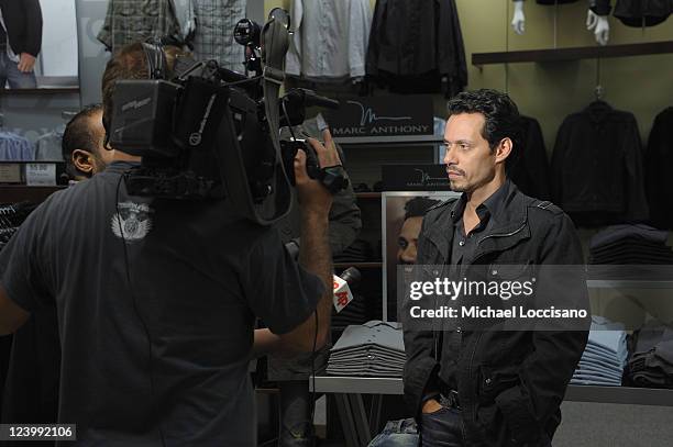 Singer Marc Anthony launches his Signature Collection at Kohl's on September 7, 2011 in Jersey City, New Jersey.