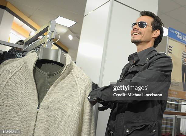 Singer Marc Anthony launches his Signature Collection at Kohl's on September 7, 2011 in Jersey City, New Jersey.