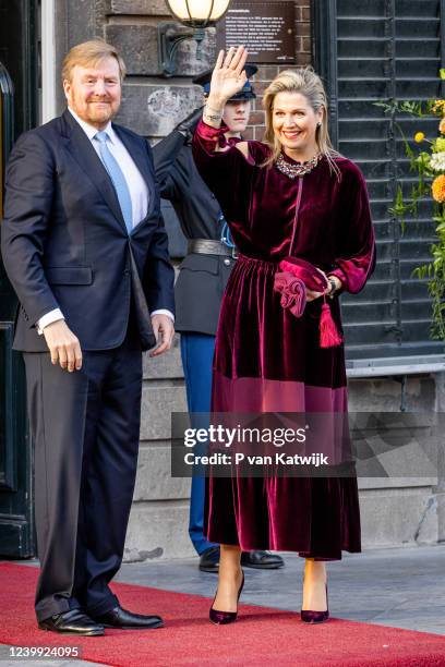 King Willem-Alexander of The Netherlands and Queen Maxima of The Netherlands attend the Kingsday concert at Theater aan het Vrijthof on April 11,...