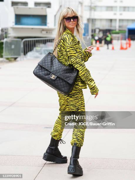 Heidi Klum is seen arriving to the 'America's Got Talent' Studios on April 11, 2022 in Los Angeles, California.