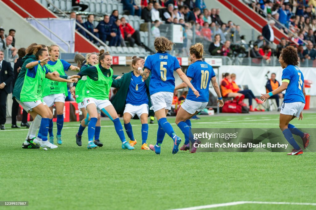 Switzerland v Italy: Group G - FIFA Women's WorldCup 2023 Qualifier