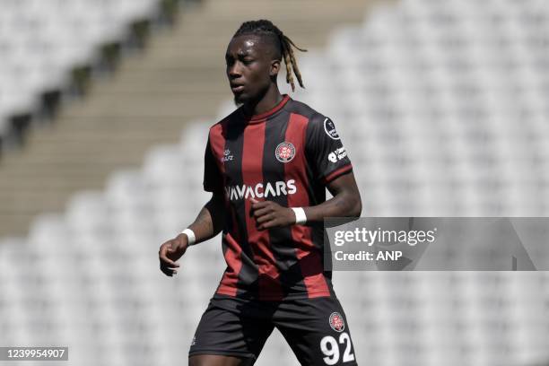 Yann Karamoh of Fatih Karagumruk SK during the Turkish Superliga match between Fatih Karagumruk and Kasimpasa AS at Ataturk Olimpiyat stadium on...