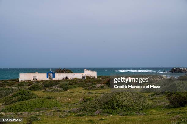 View of the graveyard of Tabarca. Tabarca is a small islet located in the Mediterranean Sea, close to the town of Santa Pola, Alicante. Tabarca is...