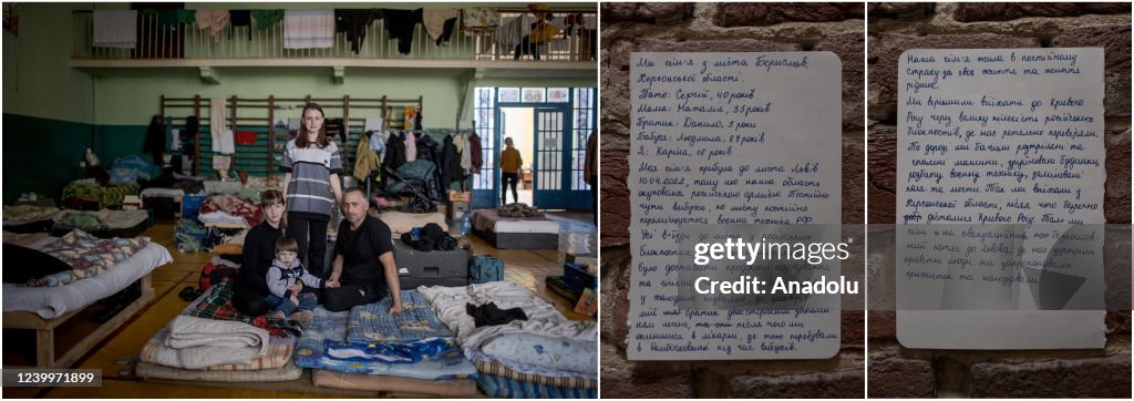 Letters of Ukrainian refugees sheltered in Lviv