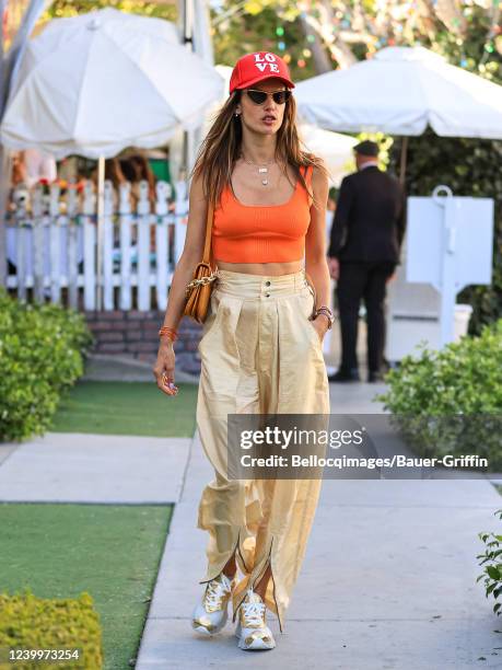 Alessandra Ambrosio is seen on April 13, 2022 in Los Angeles, California.