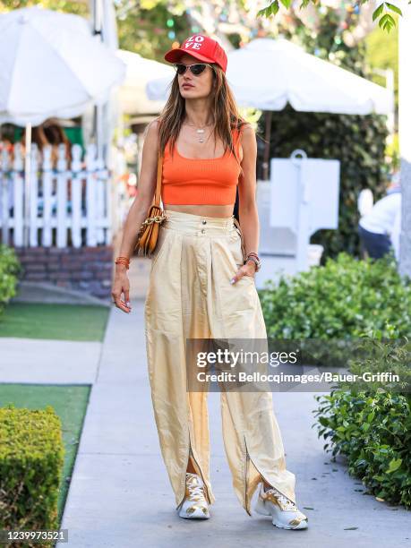 Alessandra Ambrosio is seen on April 13, 2022 in Los Angeles, California.