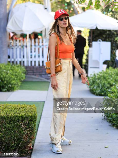 Alessandra Ambrosio is seen on April 13, 2022 in Los Angeles, California.