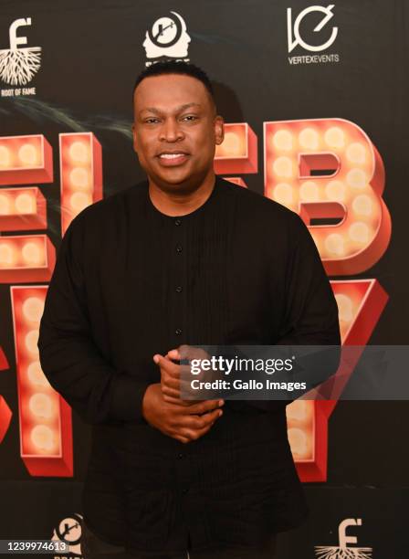 Robert Marawa during the Celeb City boxing match between rapper and businessman Cassper Nyovest and actor and musician NaakMusiQ at Sun City...