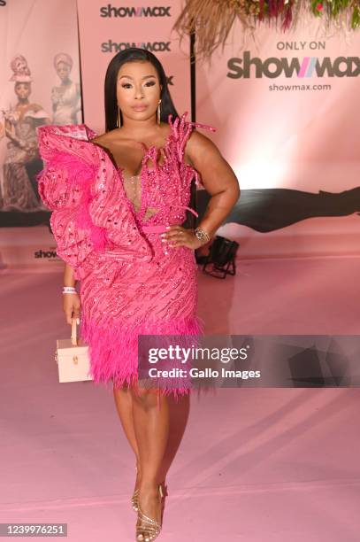 Boity Thulo during the Premiere of Real Housewives Of Lagos at Summer Place on April 07, 2022 in Johannesburg, South Africa. The Real Housewives...