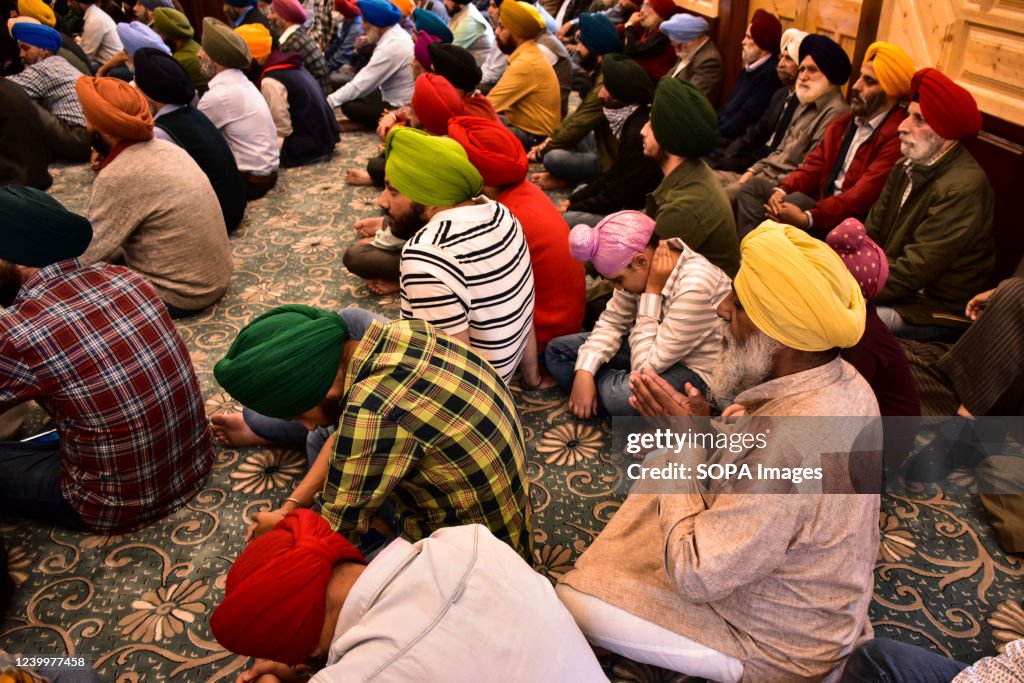 Sikh Rituals Sikh devotees attend rituals inside a Gurdwara or a Sikh temple on ...