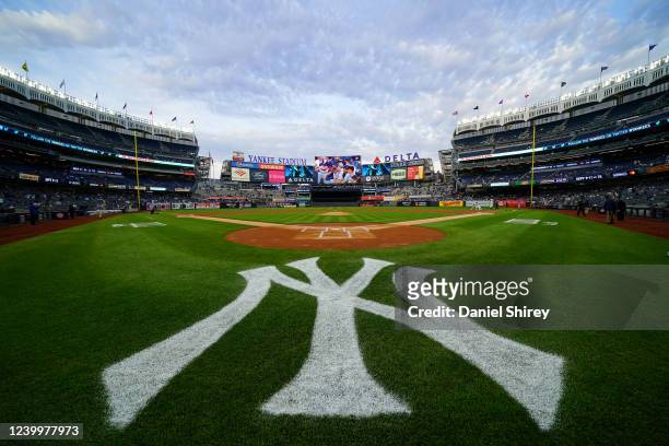 General view prior to the game between the Toronto Blue Jays and the New York Yankees at Yankee Stadium on Wednesday, April 13, 2022 in New York, New...