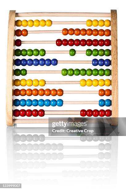 childs wooden abacus - abacus stock-fotos und bilder