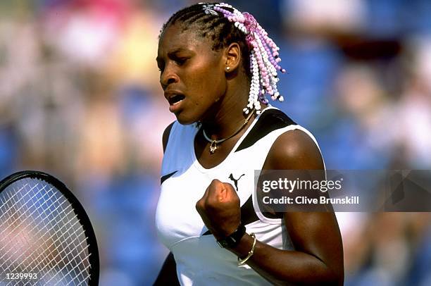 Serena Williams of the United States in action during the Adidas International Tournament played at White City in Sydney, Australia. \ Mandatory...