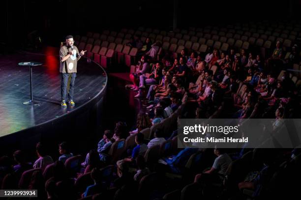 Student Pastor Luis Miguel Valentin speaks to teens during a CF Students worship service at Christ Fellowship Church in Palmetto Bay, Florida, on...